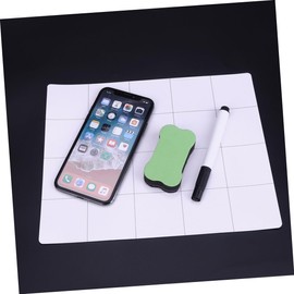 Tofficu 3pcs 1 Set Work Surface Mat Prevents Loss of Small Screws and Parts Handy Repair Pad with Writing Pen and Eraser for Mobile Device Repair Random Color
