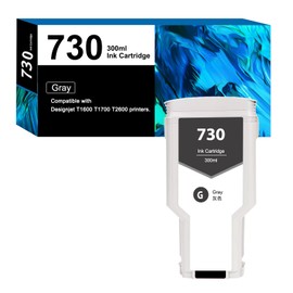 Compatible Ink Cartridge Replacement for HP 730 High Yield 300ml Ink Replacement for Designjet T1600 T1700 T2600 MFP Series Printer (Grey)