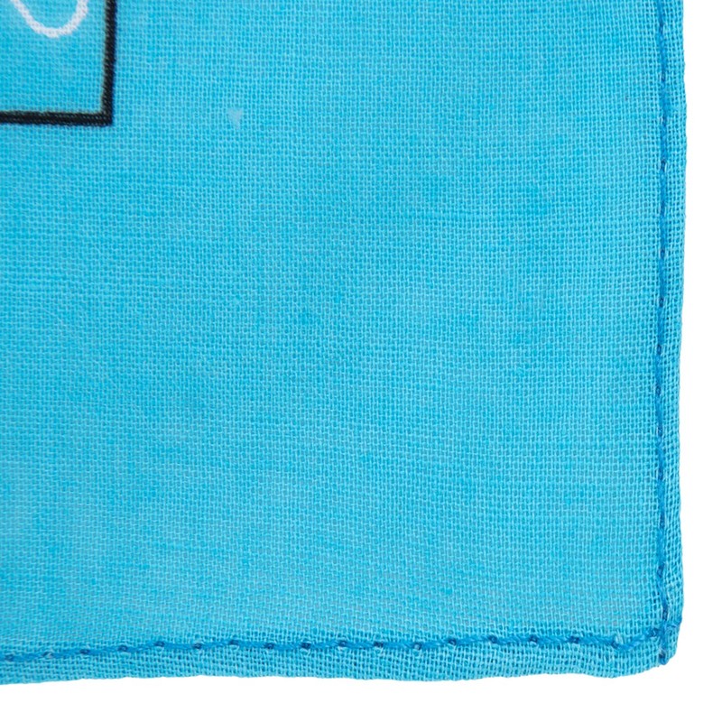 Bandanas grandes 100% algodón Paisley (22 x 22 pulgadas), Turquesa,