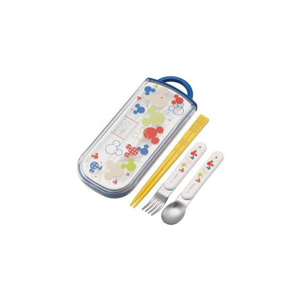 Skater Mickey colorful pop dishwasher corresponding slide trio set (insert name chopsticks with space) TCS1AM