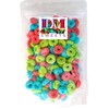 Assorted Sour Fruit Flavored Crunchy Candy Coated Gummy Candy Rings