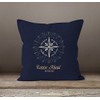 Autiga Maritime Cushion Cover Compass Wind Rose Navigator Sailing Cushion