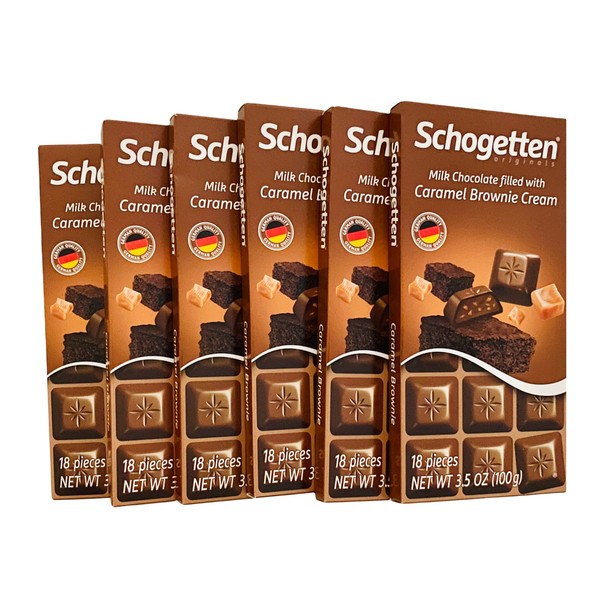 Schogetten Caramel Brownie (Pack of 6)