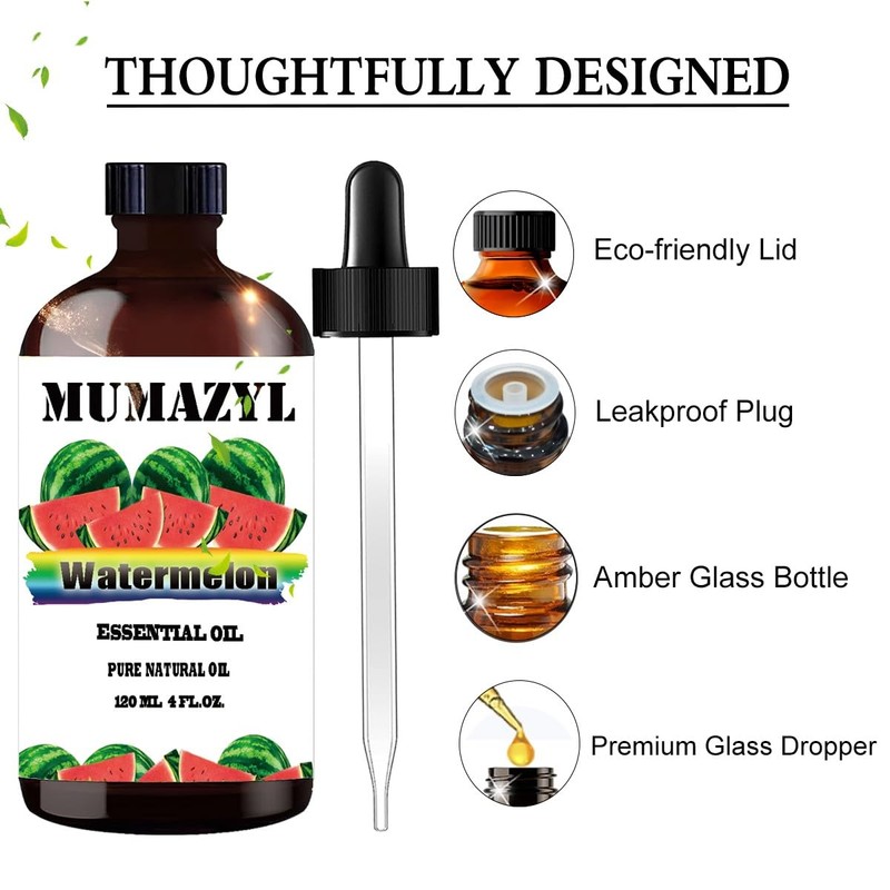 MUMAZYL Watermelon Essential Oil, Watermelon Oil 4 Fl Oz 120ML