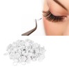 Flower Glue Rings V Shape PP Eyelash Glue Holder for