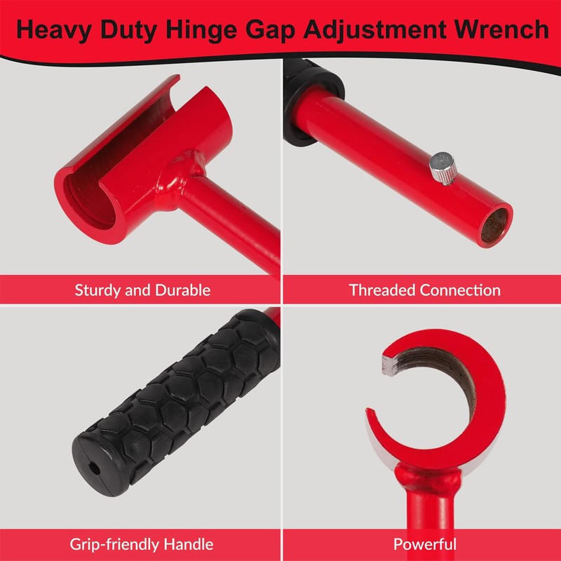 dirnatel Hinge Gap Adjustment Wrench Tool Set, Upgraded 0.55-0.98 Inch