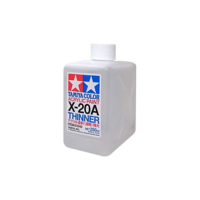 Tamiya 81040 X-20Ael Acrylic Solvent 250Ml - 250ml / 8.45