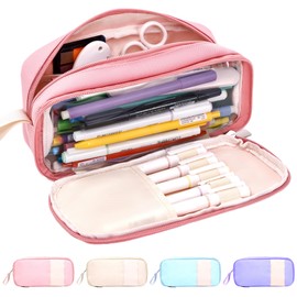 JAESITETER Big Capacity Pencil Case Aesthetic Pencil Case Office College School Large Storage High Capacity Pencile Pounch for Teen Girl Boy Men Women Design Large Pen Bag