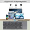 ROCK&ROWN Foldable Bluetooth Keyboard, Pocket Size Portable Wireless Keyboard with
