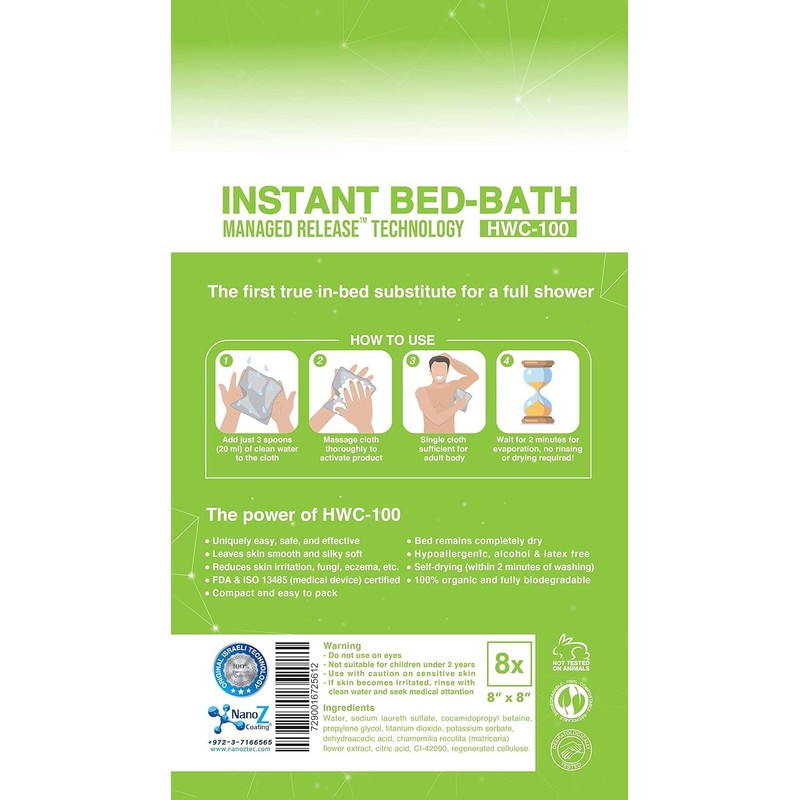 NANO Z COATING Easy Bath 100% Biodegradable No Rinse Bathing