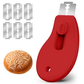 Bread Lame Sourdough Scoring Tool, Extractable & Magnetic Bread Scoring Tool, Bread Scoring Knife for Sourdough Bread Baking, Bread Scorer Tool with 5 Replaceable Razor Blades