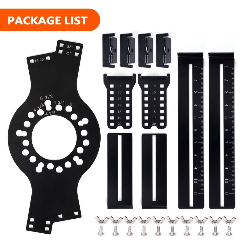 Atesilor Wheel Fitment Tool and Simulator, Offset Measuring Mockup Tool,