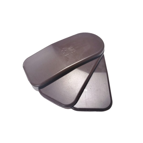 BML 5mm Heel Lifts, 3pk (Ladies Small, Brown [Soft])