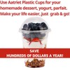 Aatriet 12 oz Clear Plastic Parfait Cups with Insert 3.25oz