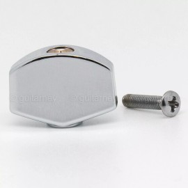 Hipshot NEW (6) Small HEX Guitar Buttons for Hipshot Tuners - CHROME