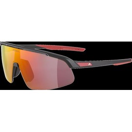 ALPINA Turbo Pro Youth Sports Glasses for Children, Matte Black, One Size, 100% UV-A, UV-B and UV-C Protection