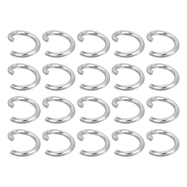 sourcing map 150Pcs Open Jump Rings, 10mm 316 Stainless Steel