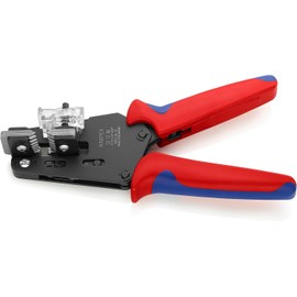 KNIPEX 12 12 06 Precision Insulation Stripper with adapted blades burnished with multi-component grips 195 mm