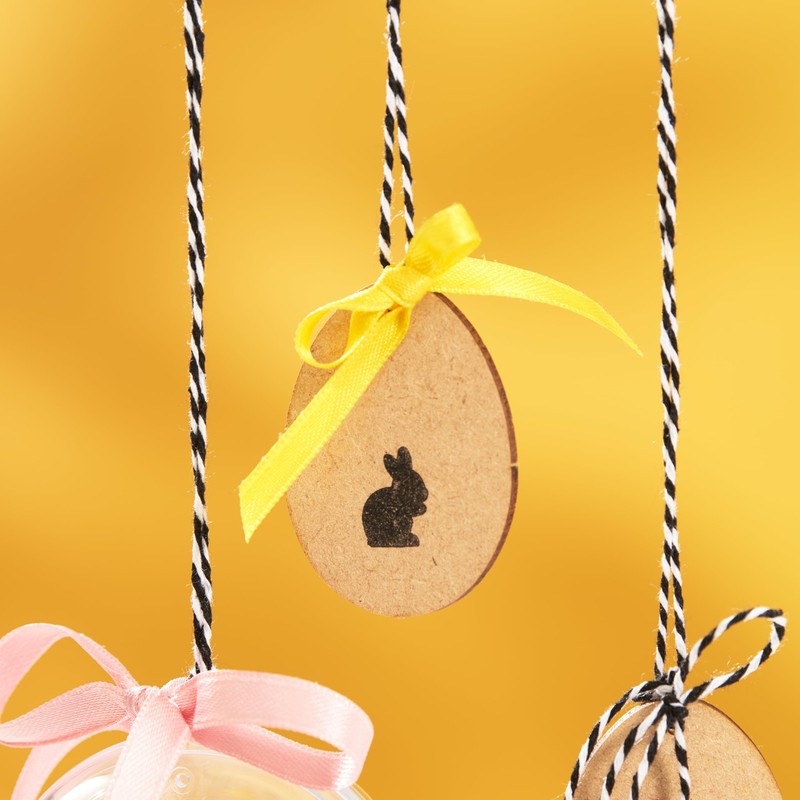 Acrylic Painting Disc Egg Approx. 9.5 cm Craft with Hanging