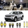Xpismii 15 Piece White Grand Cherokee Interior LED Light Kit