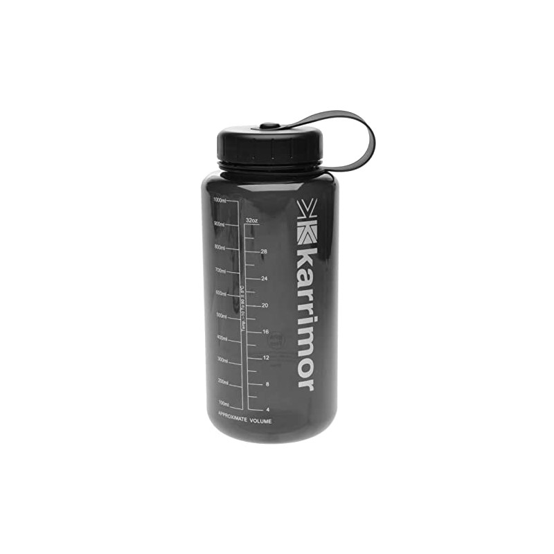 Karrimor Unisex Tritan Bottle 1L Water Charcoal One Size