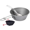 Titanium Shera Cup 450ml Folding Titanium Bowl for Outdoor Camping