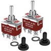 Momentary Toggle Switch,Malicele DPDT 6 Pin (ON)-Off-(ON) Waterproof 30A 12V