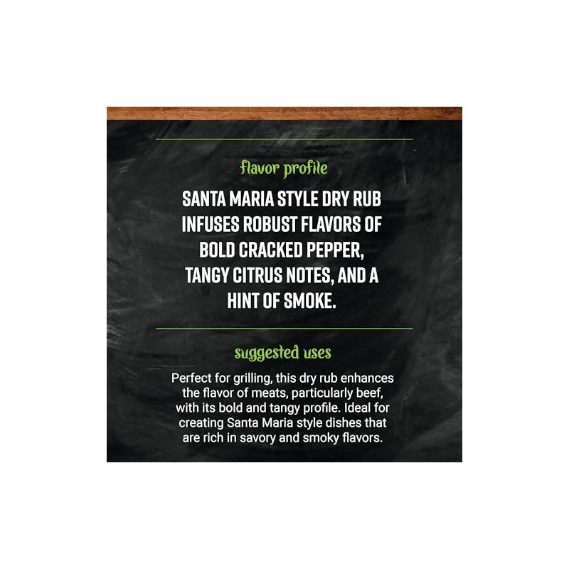 Frontier Santa Maria Style Dry Rub, 4.80 Ounce