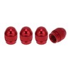 HEROFFIX 4 Pcs Mini Bullet Style Tire Valve Stem Caps