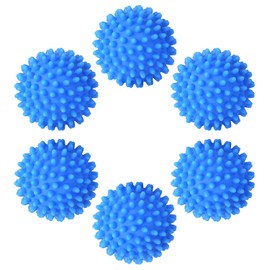 6 Pcs Laundry Balls Reusable Dryer Tumble Balls for Washing, Blue