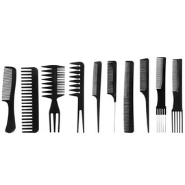 10Pcs/Set Hair Combs Salon Hairdressing Hair Style Barber Plastic Brush Comb