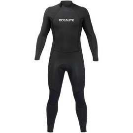 Ocealite Full Wetsuits 4/3mm and 3mm Full Wetsuit for Mens Premium Neoprene Suits for Diving Snorkeling Surfing Swimming (Mens 3mm Black, Small)
