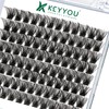 Lash ClUKters 96pcs Individual Lashes D Curl 16mm Eyelash ClUKters