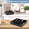 OOFAYBILL Silverware Drawer Organizer, 2 Layer Kitchen Utensil Organizer, Larger