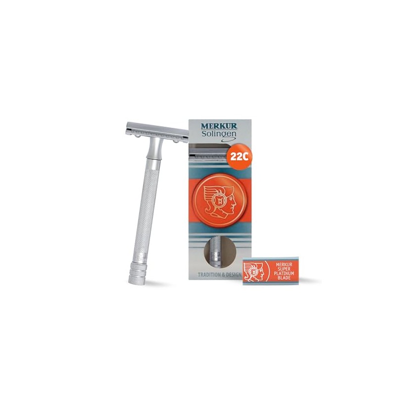 MERKUR 22C Double Edge Safety Razor - Matte Chrome |
