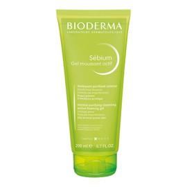BIODERMA, Sébium Gel Moussant Actif Anti-Acné, Limpiador Facial, Reduce Brotes, Skincare Piel Grasa, 200ML