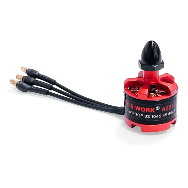 HAWK'S WORK A2212 Brushless Motor, 920KV Motor with 3.5mm Plugs Upgrade Accessories for RC Plane & Drone (CW*1)