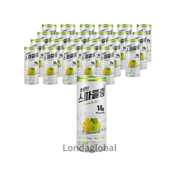 Calobye Protein Sparkling Sugar-Free Lemon Lime 240ml 24pcs / 칼로바이