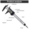 Jodsen Digital Vernier Caliper,150mm 6 Inch Electronic Micrometer Caliper With