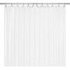 LiBa PEVA 10-Gauge Shower Curtain Liner, 72” W x 72”