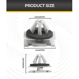 UBOG 20PCS Fender Flare Clips,Rocker Panel Clips,Wheel Well Clips,Car Accessories Automotive Clips,Car Rocker Molding Retainer Clip,Rocker Wheel Flare Moulding Clips,Replace #68172491AA 68271803AA