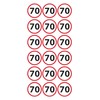 Birthday Stickers 70 Years | Pack of 54 | Stickers
