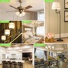 hansang E12 LED Light Bulbs 4000K Natural Daylight, 60W Type