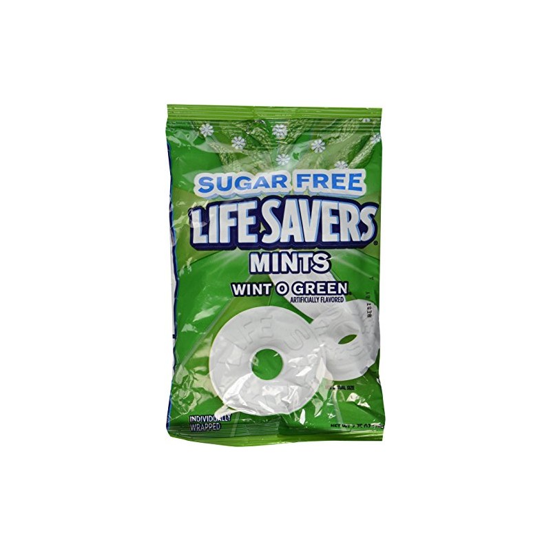 Life Savers Sugar Free Hard Candy, Wint-O-Green-2.75 oz, 3 Pack