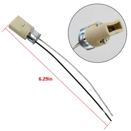 G9 Base Socket FMHXG 5PCS G9 Ceramic Lamp Base Holder Connector, Led Halogen Light Lamp Bulb Holder Base with Cable Lead, G9 Light Bulb Socket