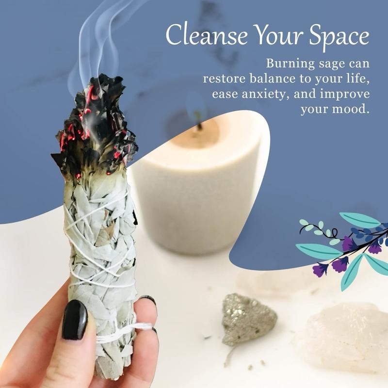 Sage For Cleansing. Burning in your home can cleanse negative