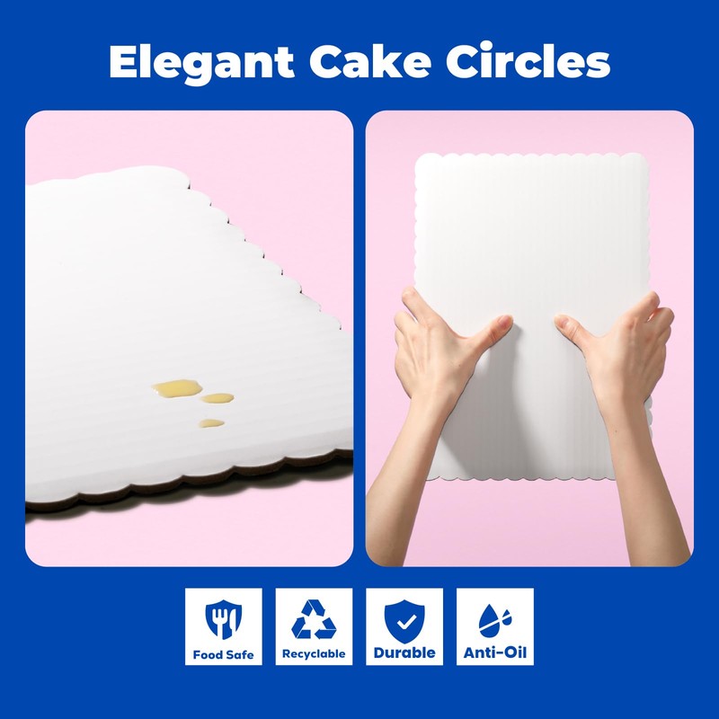 Fit Meal Prep 20 Pack 14x10 Rectangle Cake Boards Quarter