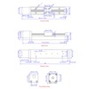 Linear Table with 100 mm Hub, X-Y-Z Axes, 28 Stepper