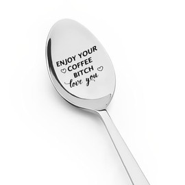 Coffee Spoon Funny Gifts for Best Friend Graduation Gifts for Her Bestie Birthday Gifts for Women Friendship Gifts Ideas I Love You Gifts for Girlfriend Wife Gifts for Sister Gifts for Coffee Lovers