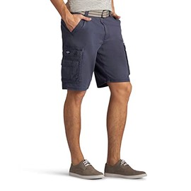 Lee mens Dungarees New Belted Wyoming cargo shorts, Sporting Blue, 38 US